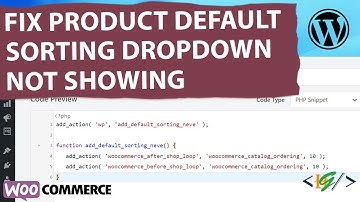 How to Fix Product Default Sorting Dropdown Not Showing in WooCommerce WordPress