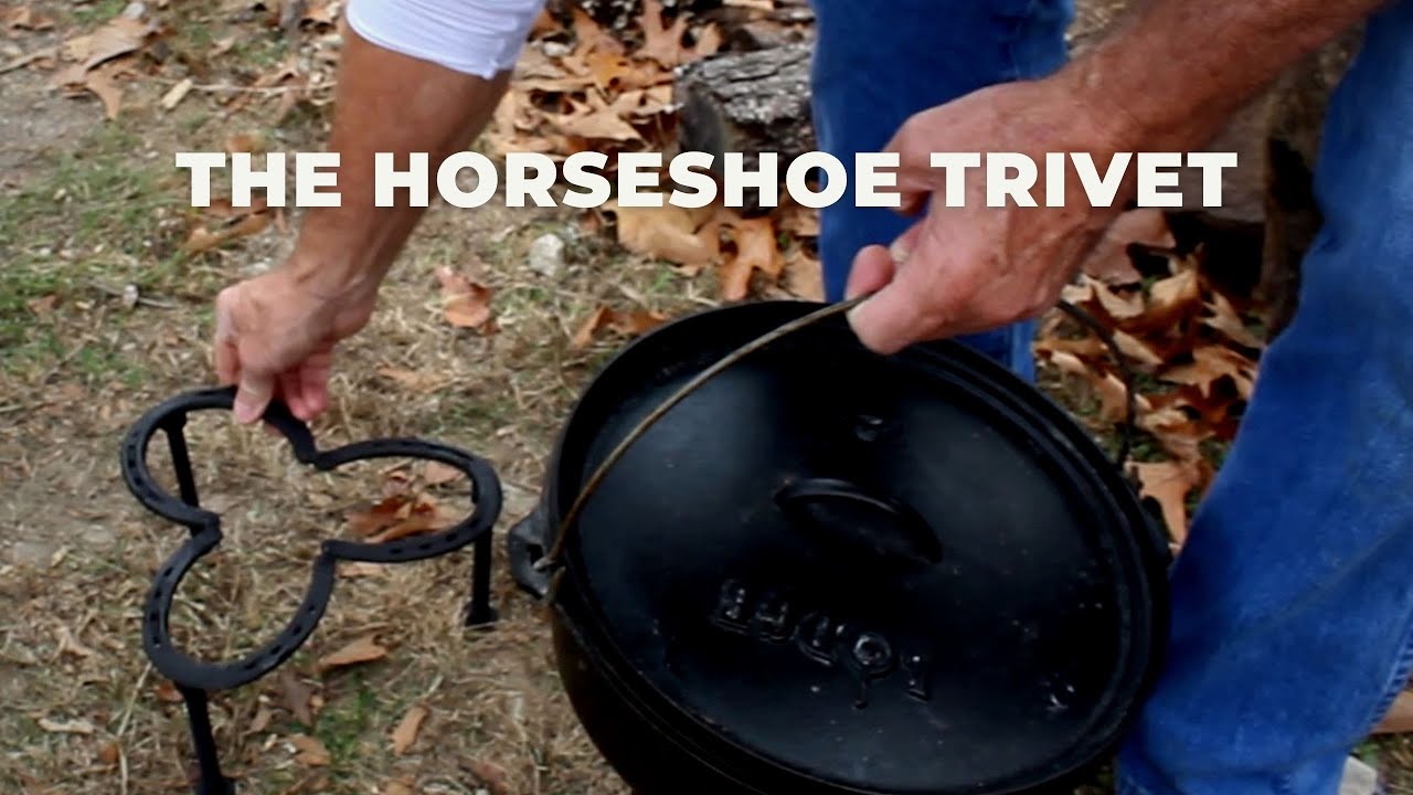 Making A Horseshoe Trivet for Dutch Oven Cooking 