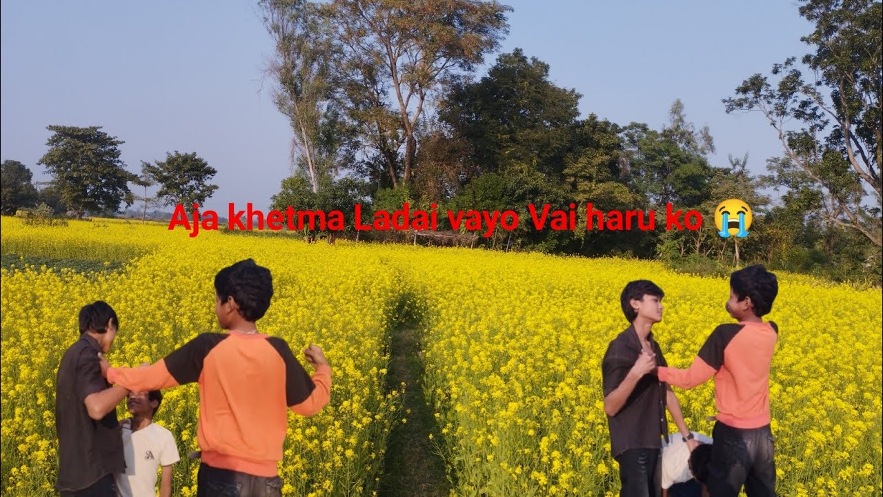 Aja khetma ladai vayo vai haru ko 😭
