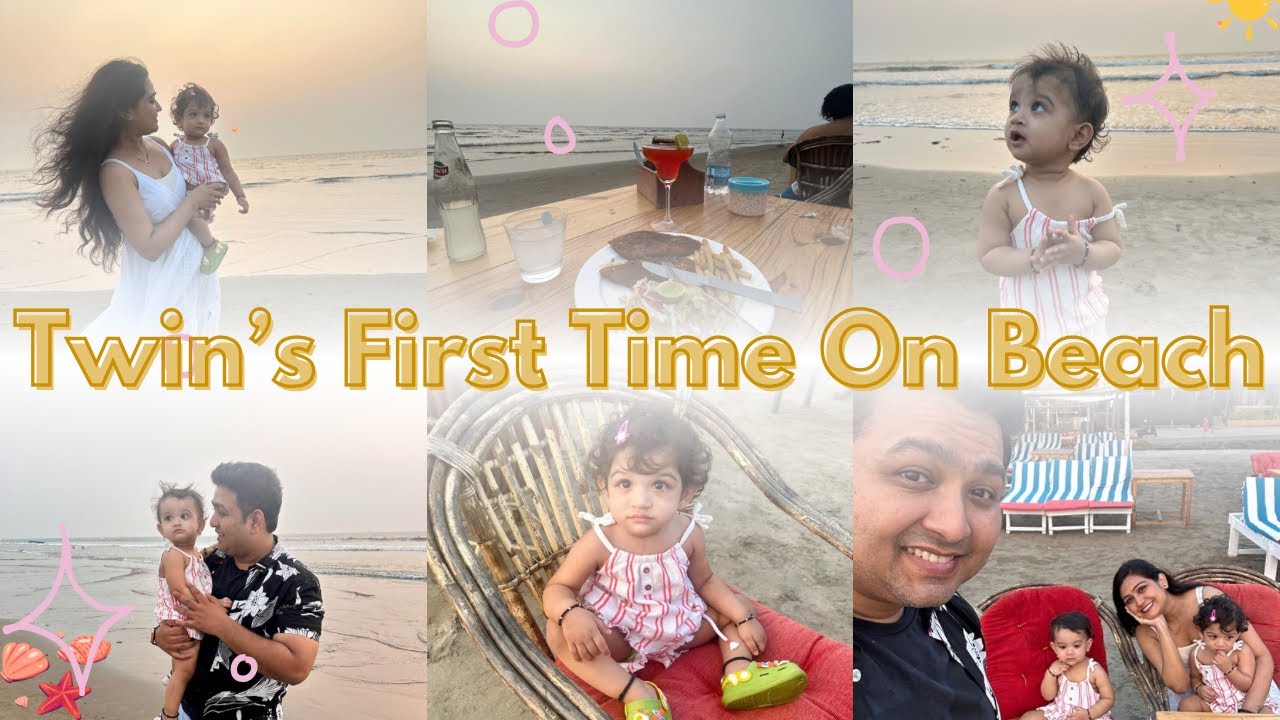 Tashi & Atashi visiting beach for the first time | GOA | Day -2 | SKAI HIGH