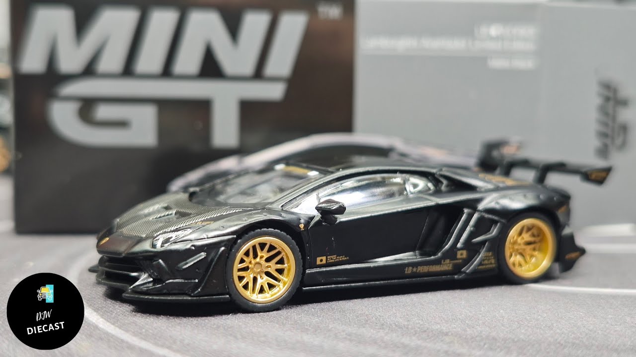 LB Works Lamborghini Aventador Limited Edition Matte Black by Mini