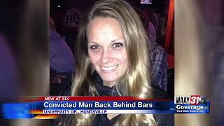 Convicted man back behind bars