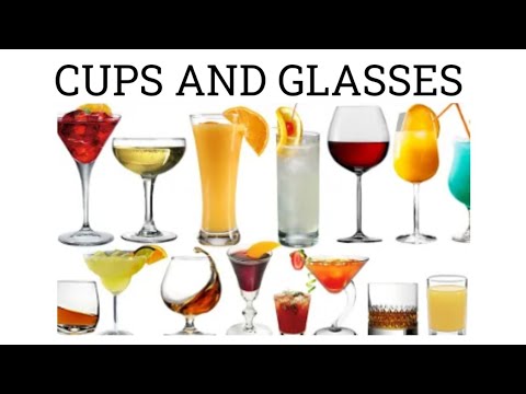 List of Cups and Glasses in English | CUPS AND GLASS VOCABULARY #glass #cup - YouTube