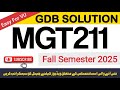 MGT211 GDB Solution 2025 | Fall 2025 Solution | EasyForVU