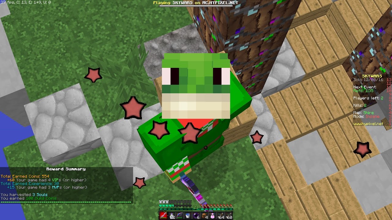 Minecraft Hypixel Skywars FROG KIT CHALLENGE