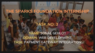 Payment Gateway Integration | Sparks Foundation | Web Development Internship #Task3 #GRIPAPRIL23