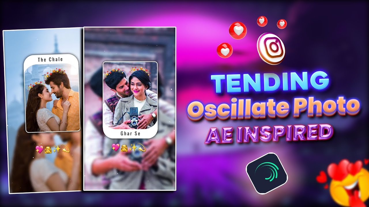 How To Create Oscillate Photo Lyrics Editing In Alight Motion