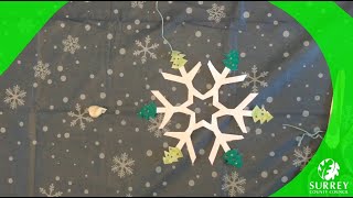 Surrey Libraries Christmas Craft Session - Snowflake