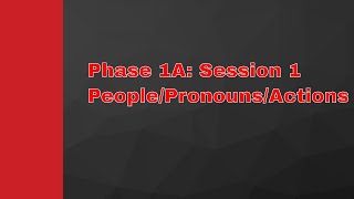 Growing Participator Approach: Phase 1A Session 1