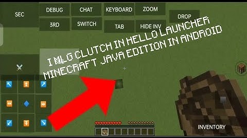 I MLG Clutch in hello launcher (Minecraft java edition android) (short video)