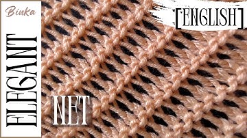 [English] A very simple, double-sided, elegant openwork knitting design.