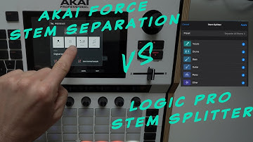 Akai Force stem separation vs Logic Pro stem splitter