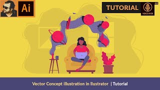 How to Make Flat Character Design in Illustrator | Tutorial