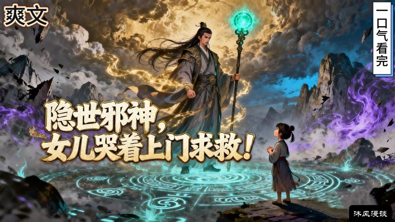 完结《隐世邪神，女儿哭着上门求救！》十年前，苏夜是天玄界威名赫赫的邪神。因心魔大劫隐世修心，只为安稳渡劫突破。直到某天，一个穿着紫裙的小女孩哭着来到他面前…#動漫 #穿越#有声漫画#爽文#玄幻 #无敌