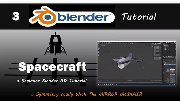 Blender 2 8 Tutorial   Spacecraft   A Symmetry study with the MIRROR MODIFIER