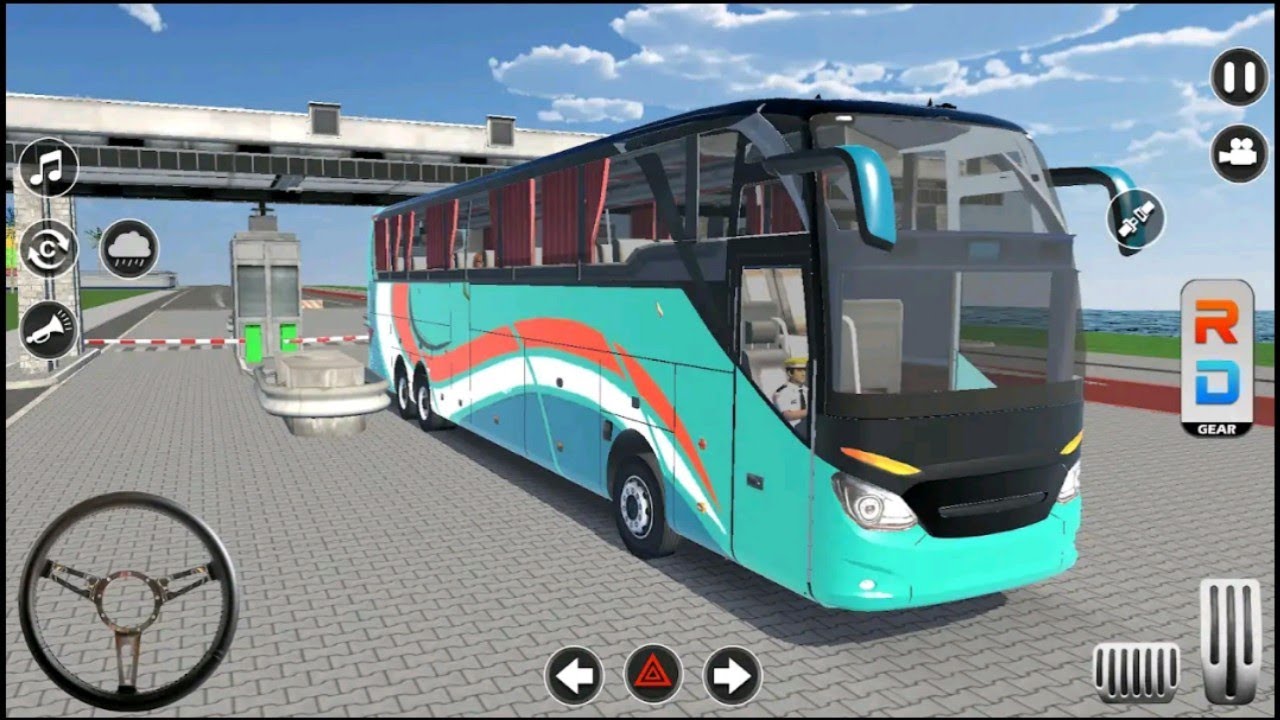 US Bus Driving Simulator 2024 - Real City Coach Bus Driving 3D - Android Gameplay