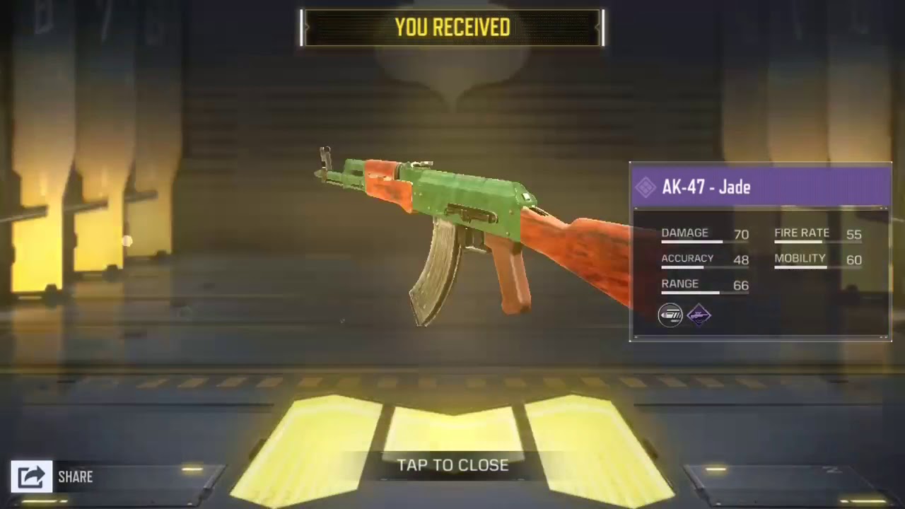 Just unlocked the new AK47 jade skin