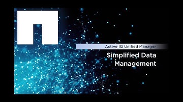Simplified Data Management with Active IQ Unified Manager 9.6