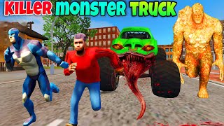 Rope Hero & Tipson Attacked By Killer Monster Truck | In Rope Hero Vice Town screenshot 5