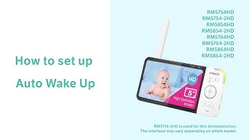 Set up Auto Wake Up - VTech RM5754HD RM5854HD RM5764HD RM5864HD and more