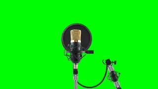 Green screen condenser || Record studio microphone || Green effect