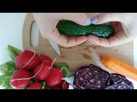 ASMR 🌺 Veggies Sleepy Sounds 🌺 Peeling | Rubbing | Relaxation 🥦🍅🥒