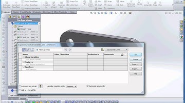 Part 7 - Basic - Configurations, Design Tables & Equations, Equations