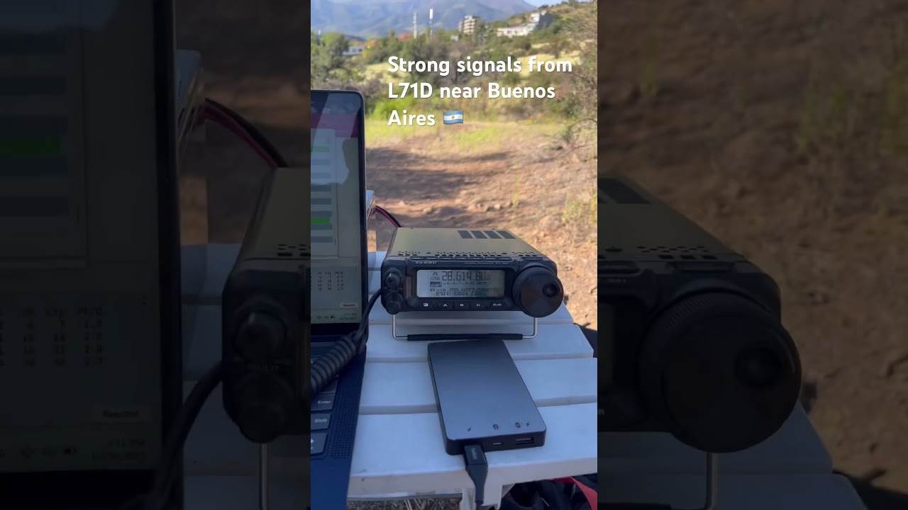 Ham radio signals from near Buenos Aires arriving strong!  