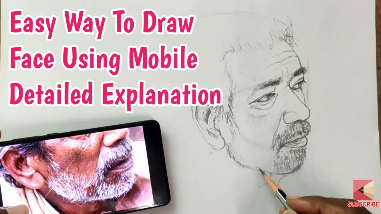 How To Draw Face Tamil Tutorial Video By Kumars Pencilart - YouTube