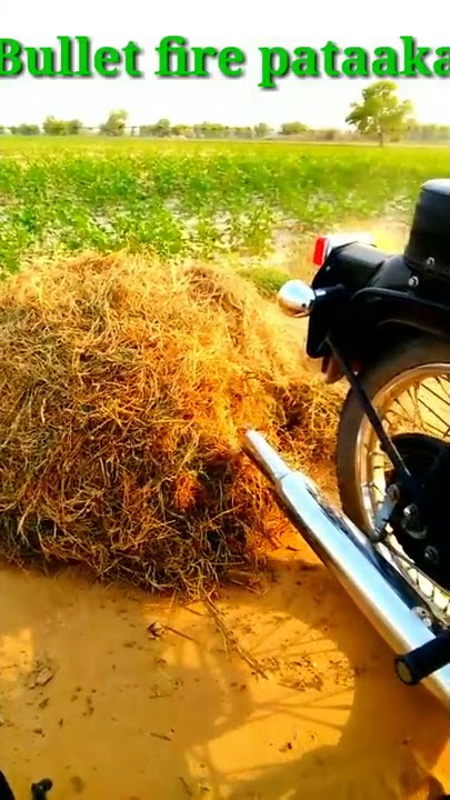 Bullet bike pataka fire in farm