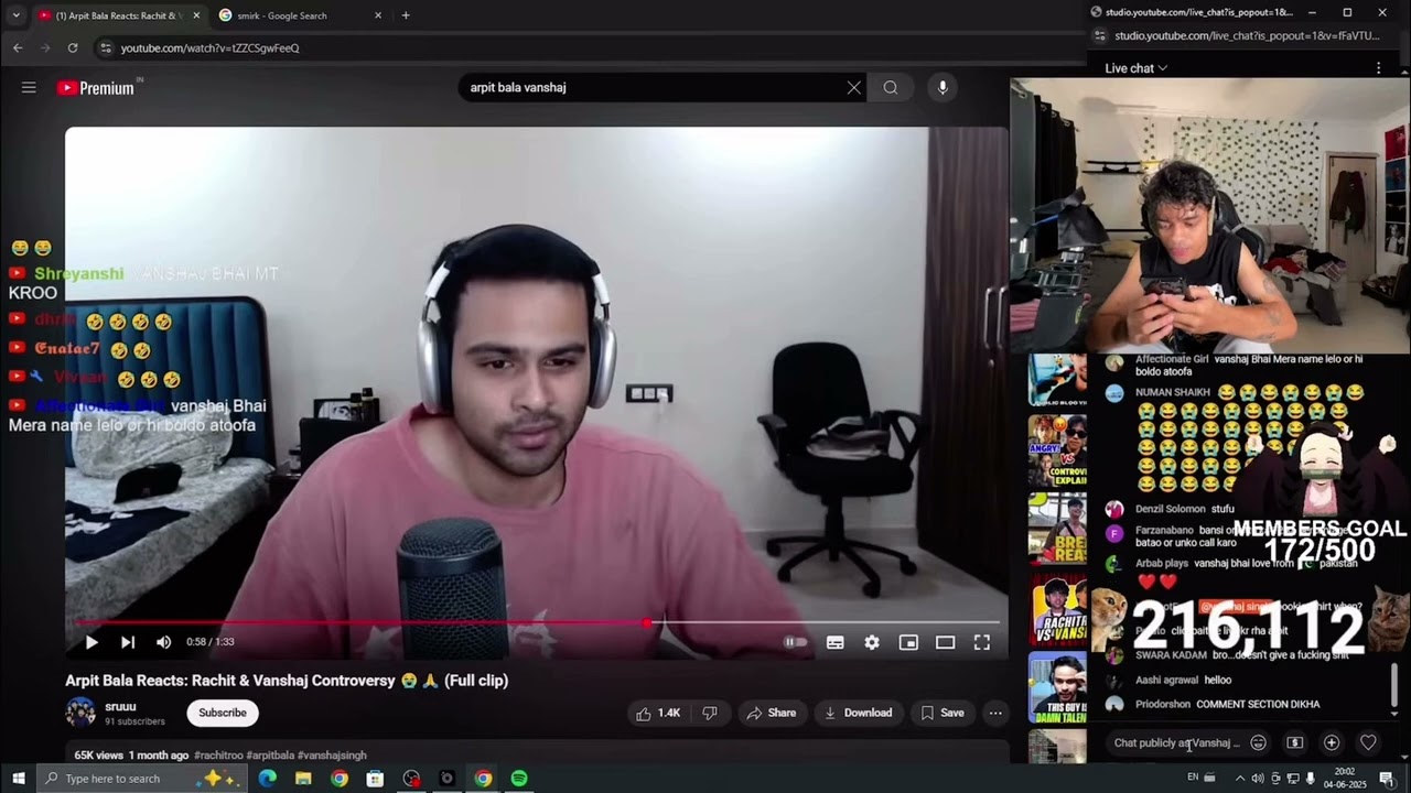 Vanshaj Reacts On Arpit Bala ‘s Stream About Vanshaj vs Rachitroo Controversy