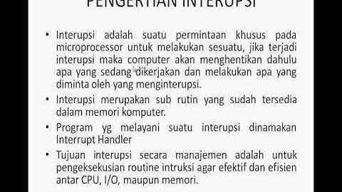 Interupsi