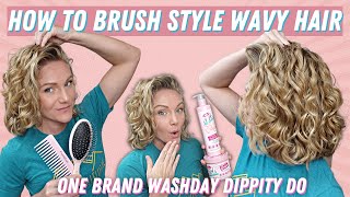 The Quickest And Easiest Way To Brush And Style Your Wavy, Curly Hair!