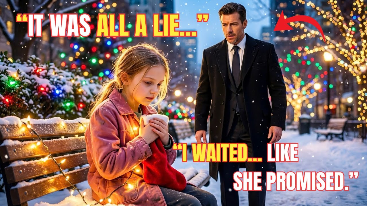 A Little Girl Held an Empty Stocking, Whispered “It Was All a Lie”… Then a Millionaire Saw Her