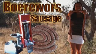 How to make traditional Boerewors (sausage)