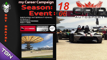 Grid AutoSport Sepang Ev06 S18 LightWeight Cup [HD] TGN