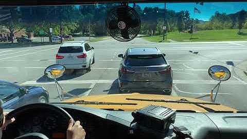 School bus; Left and right hand turns with lane changes