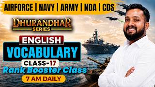 English Vocabulary Class 17 | NDA,CDS,Airforce, Navy Exam Preparation By Sandeep Bhaiya #vocabulary