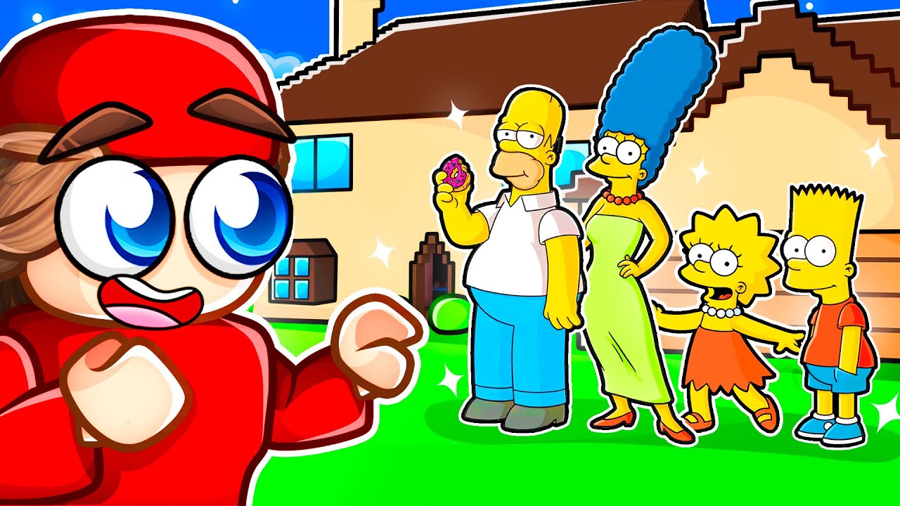 J'ai trouvé la famille Simpson dans Roblox !