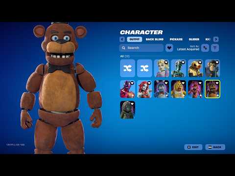 ALL FNAF & Halloween Fortnite Skins + Emotes Showcase