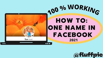 HOW TO ONE NAME IN FACEBOOK 2021 | 100% WORKING| FOR LAPTOP/ PC