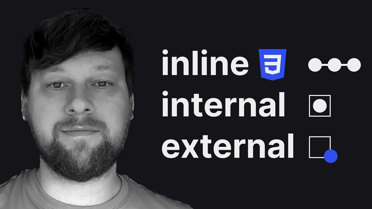  Update  Inline vs Internal vs External CSS #tryminim