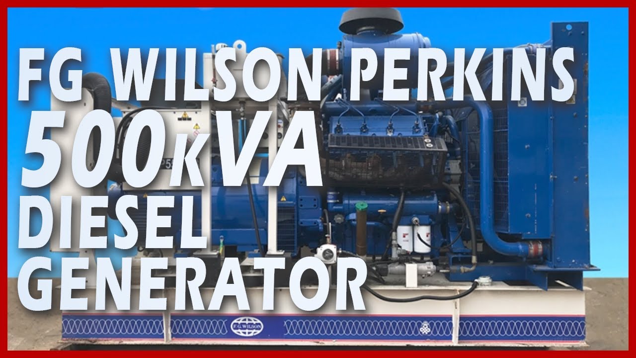 FG Wilson Perkins Diesel Generator 500kVA – XP550113 Test 