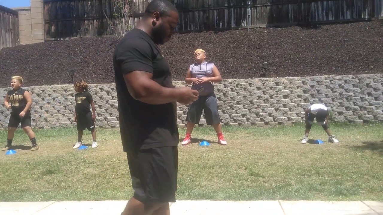 Camp AB Jackson's 1st training day - YouTube
