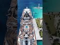 BEAUTIFUL PRIVATE ISLAND IN THE BAHAMAS - MSC SEASIDE AT OCEAN CAY MARINE RESERVE DRONE FOOTAGE