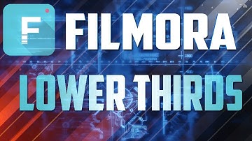 How to Make An Awesome Lower Thirds in Filmora - Tutorial #10