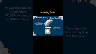 Cloud Weight ☁️ | Did You Know Clouds Are Heavier Than 100 Elephants? #shorts