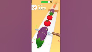 Fruit Slice Challenge 🍉 | Knife Cutting Fruits Game | Satisfying ASMR Gameplay #shorts