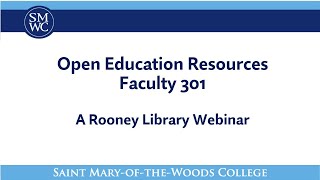 Open Educational Resources: Faculty 301