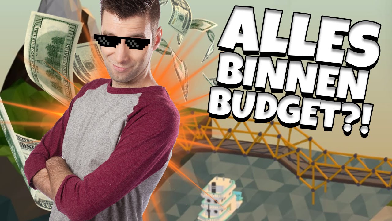 ALLES binnen BUDGET?!! Alpine Meadows Tutorial! | "Poly Bridge" met David
